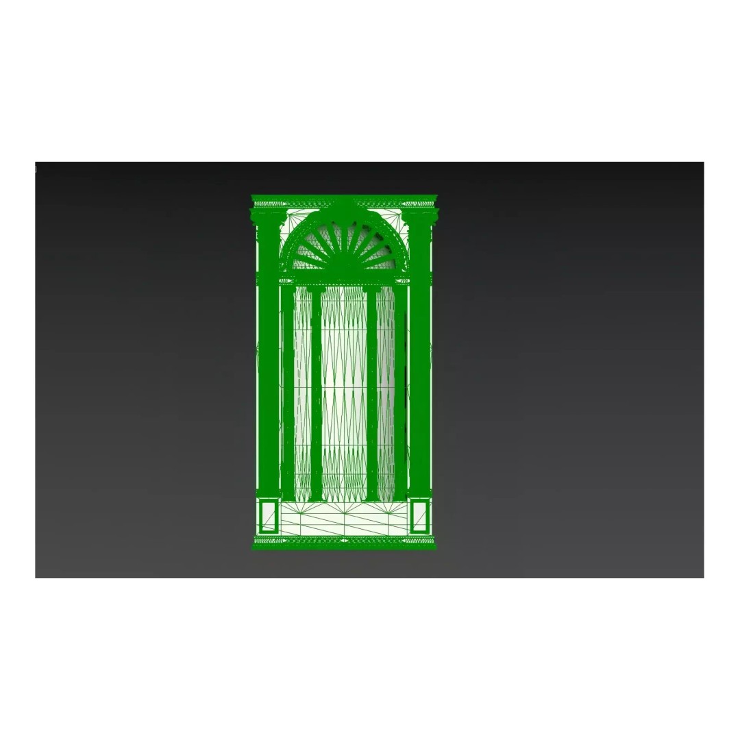 European Archway 3D Model – Decorative Backdrop, FBX & PBR Textures