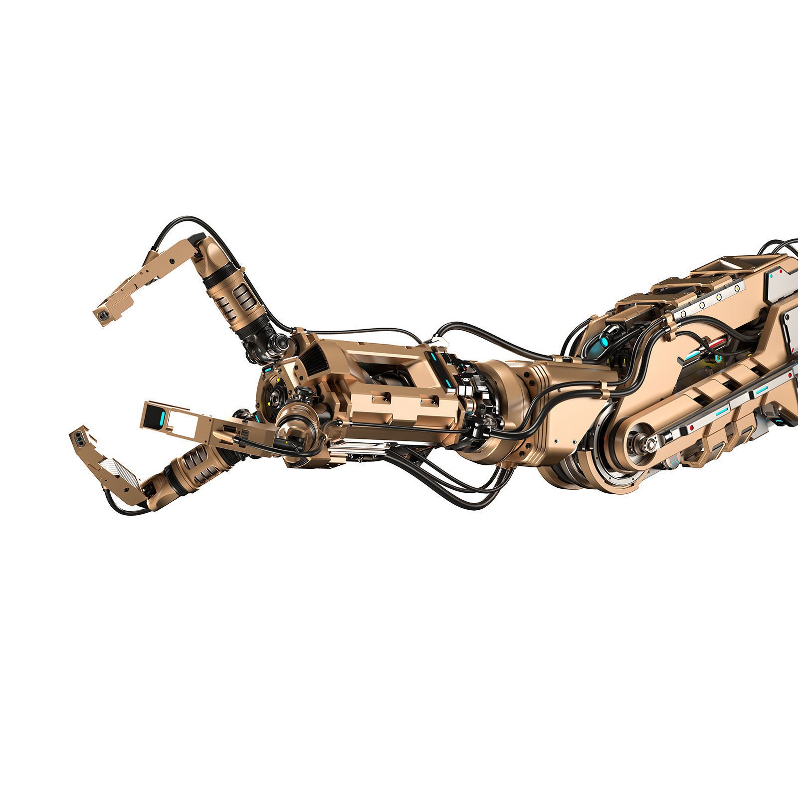 Robotic Arm 2 - Rigged Game-Ready 3D Model - View 10