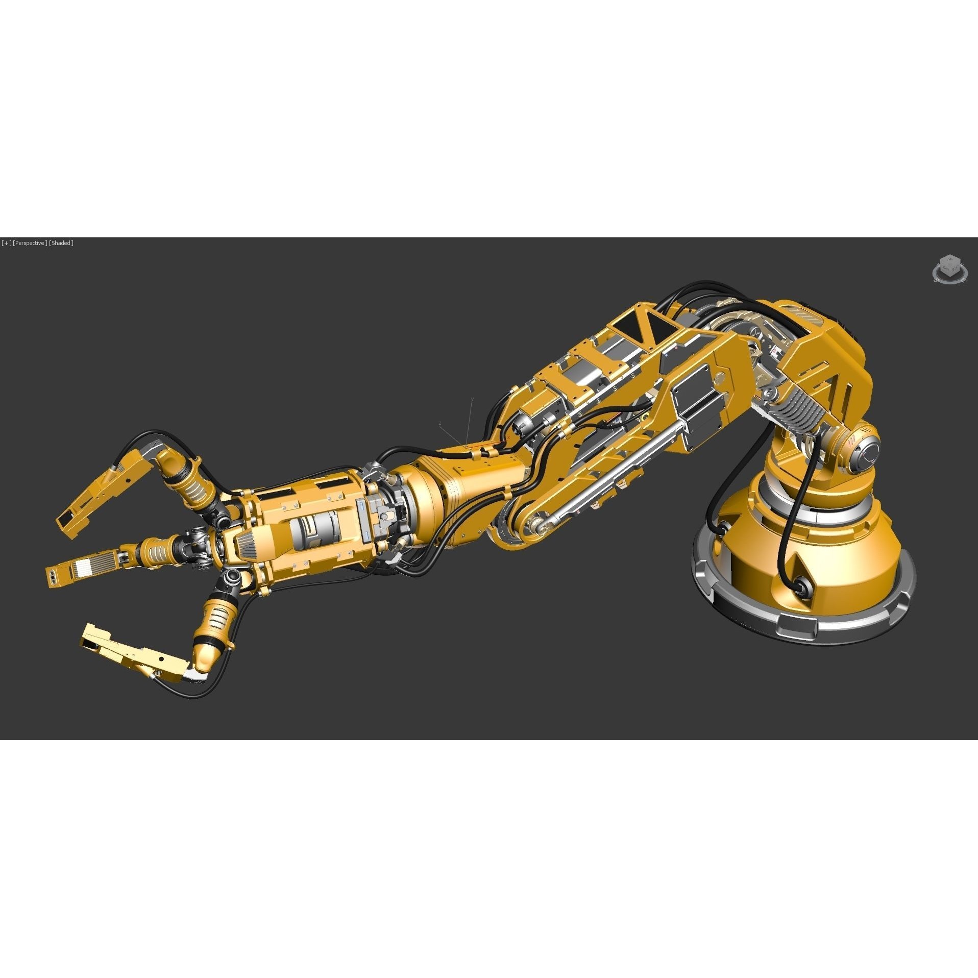 Robotic Arm 2 - Rigged Game-Ready 3D Model - View 14