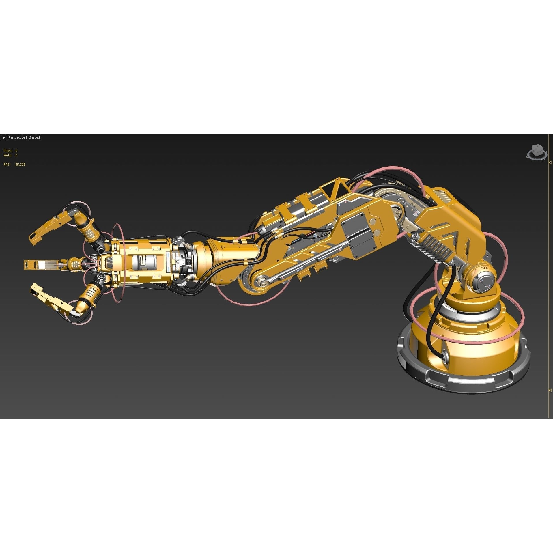 Robotic Arm 2 - Rigged Game-Ready 3D Model - View 18