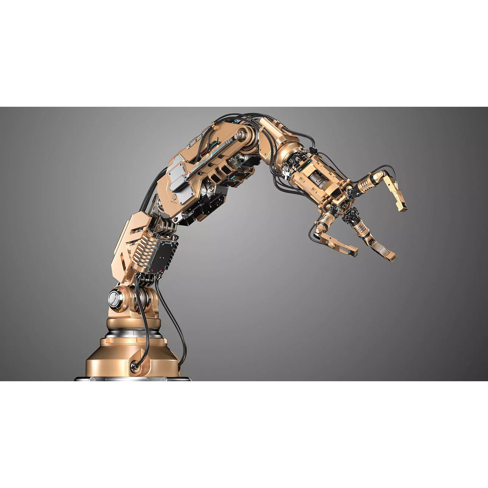 Robotic Arm 2 - Rigged Game-Ready 3D Model - View 2