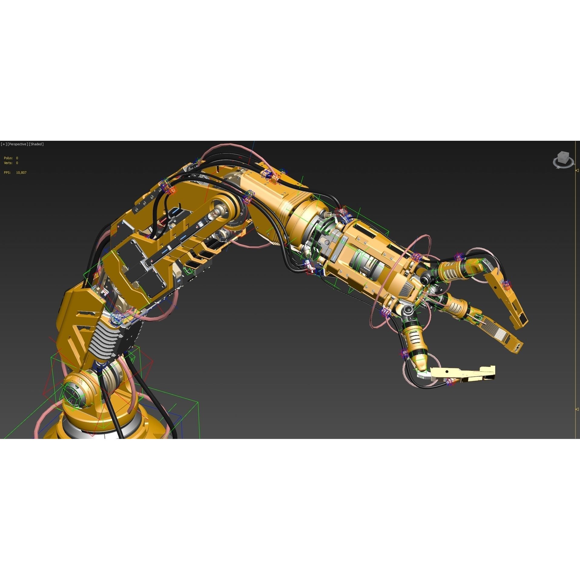 Robotic Arm 2 - Rigged Game-Ready 3D Model - View 21