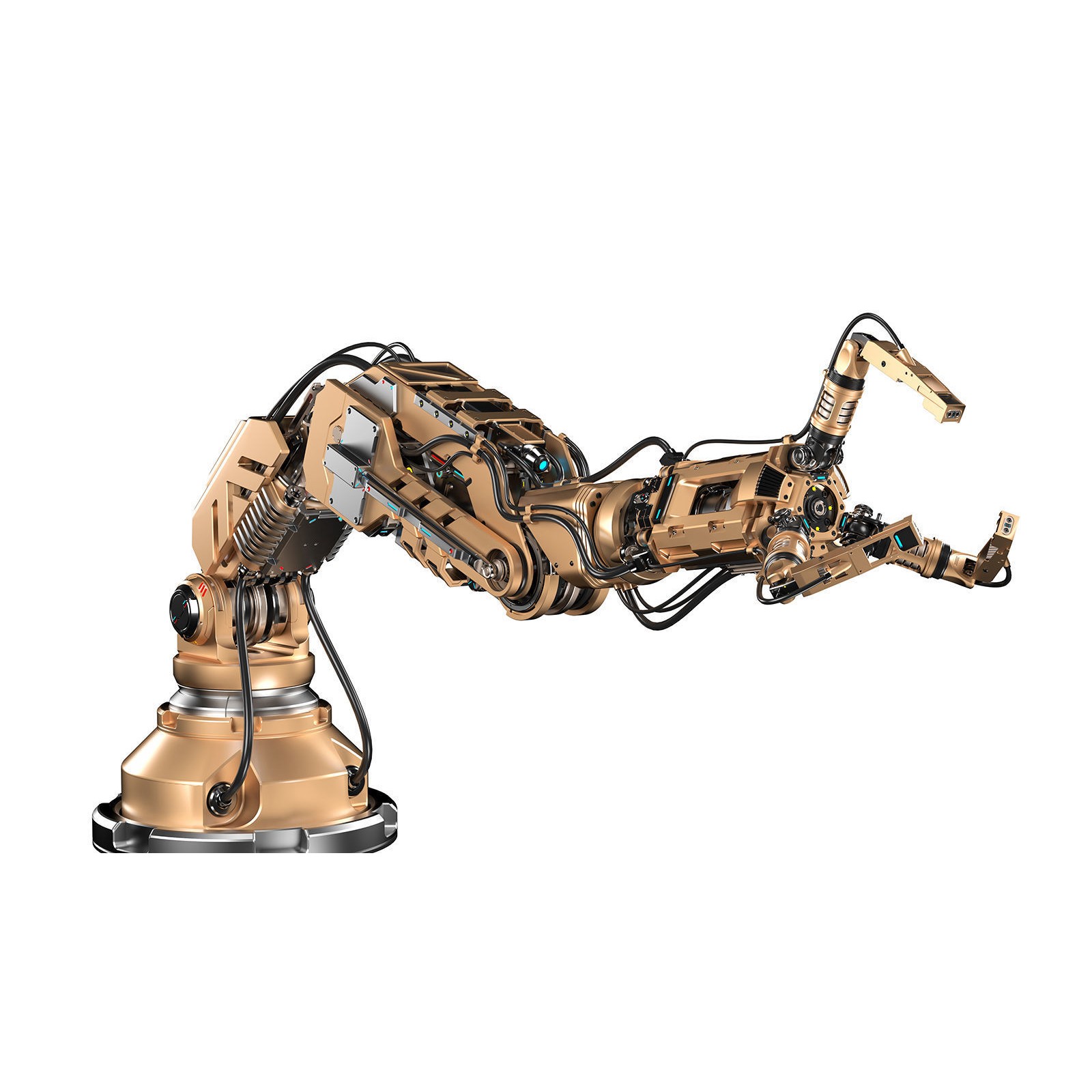 Robotic Arm 2 - Rigged Game-Ready 3D Model - View 3
