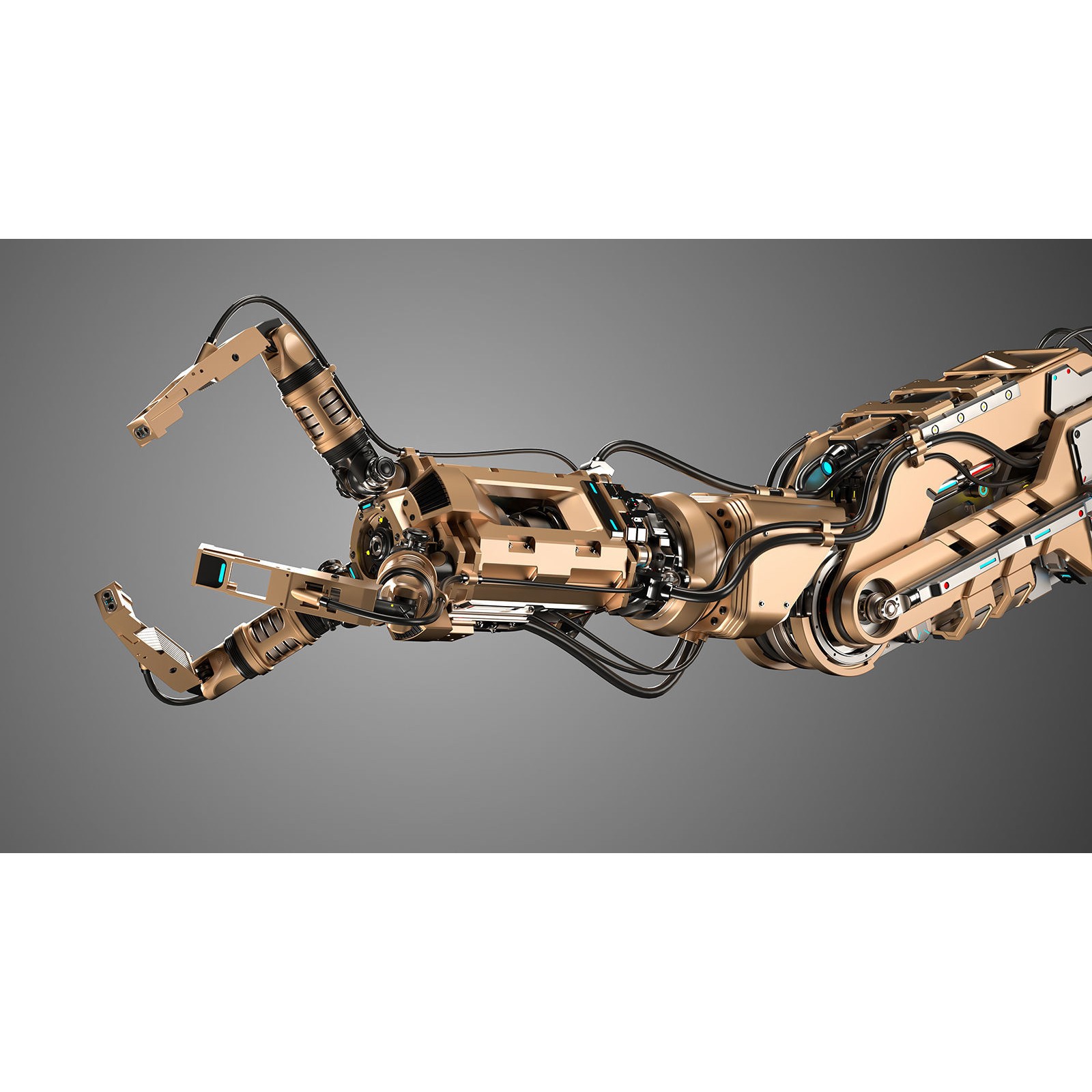 Robotic Arm 2 - Rigged Game-Ready 3D Model - View 5