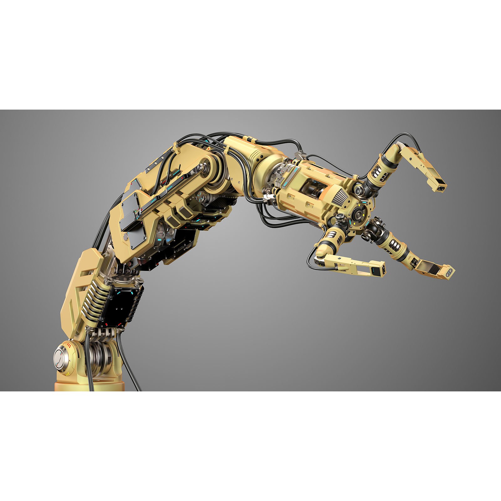 Robotic Arm 2 - Rigged Game-Ready 3D Model - View 9