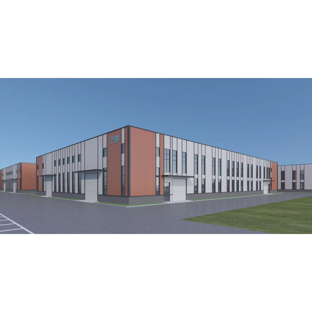 Industrial Building Factory 3D Model – Detailed Game-Ready Asset, FBX, OBJ - View 2