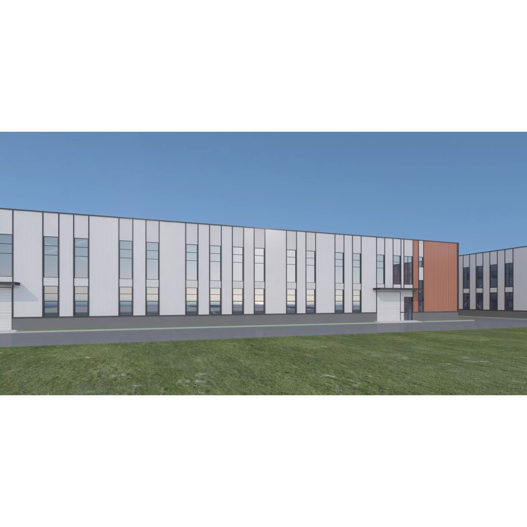 Industrial Building Factory 3D Model – Detailed Game-Ready Asset, FBX, OBJ - View 5