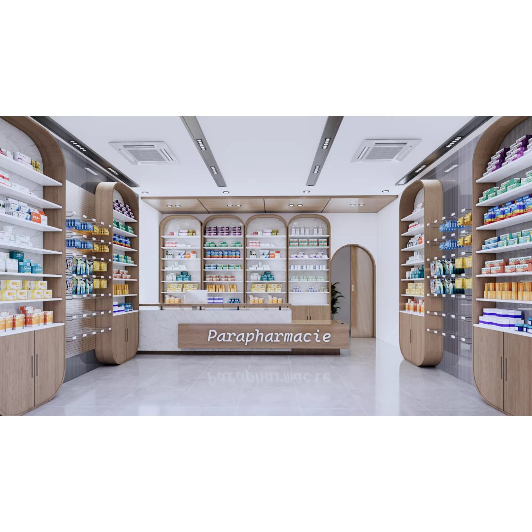 Modern Pharmacy 3D Model – Realistic Low Poly Interior, FBX, OBJ - View 2
