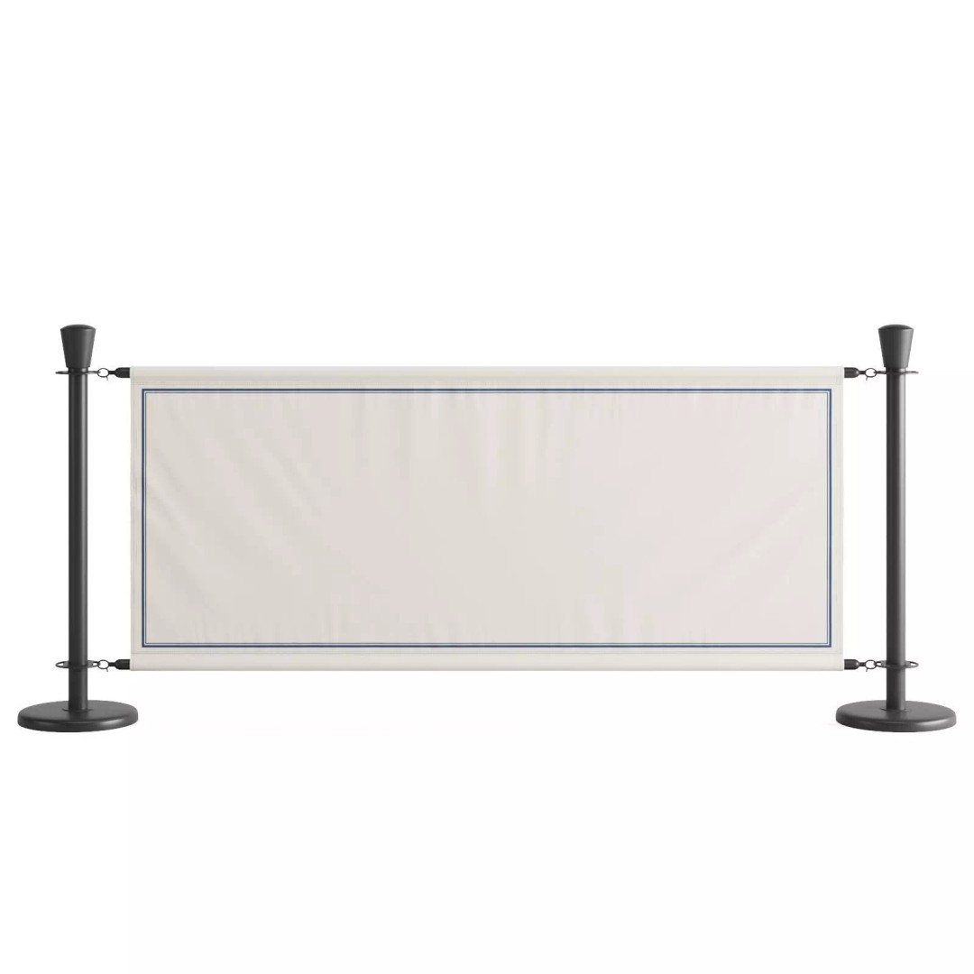 Cafe Barrier Modular Set 3D Model – PBR Outdoor Furniture, FBX - View 11