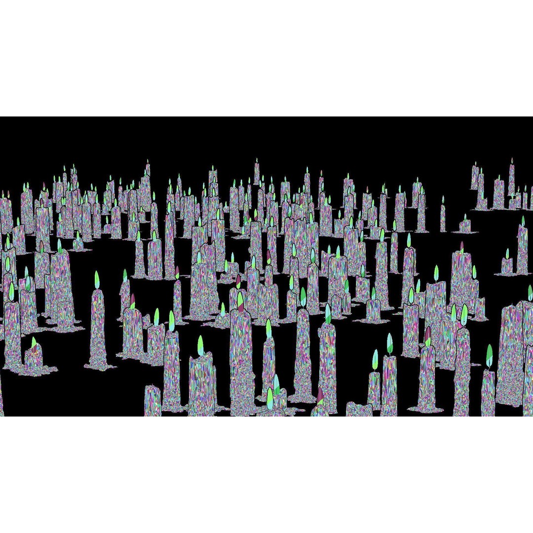 Candle 3D Model – High-Quality Wax Decor with Flame Effects - View 11