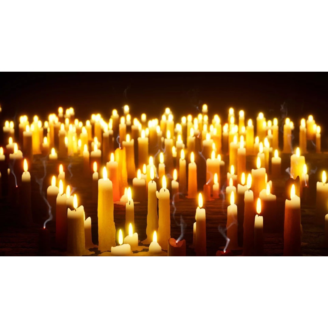 Candle 3D Model – High-Quality Wax Decor with Flame Effects - View 2