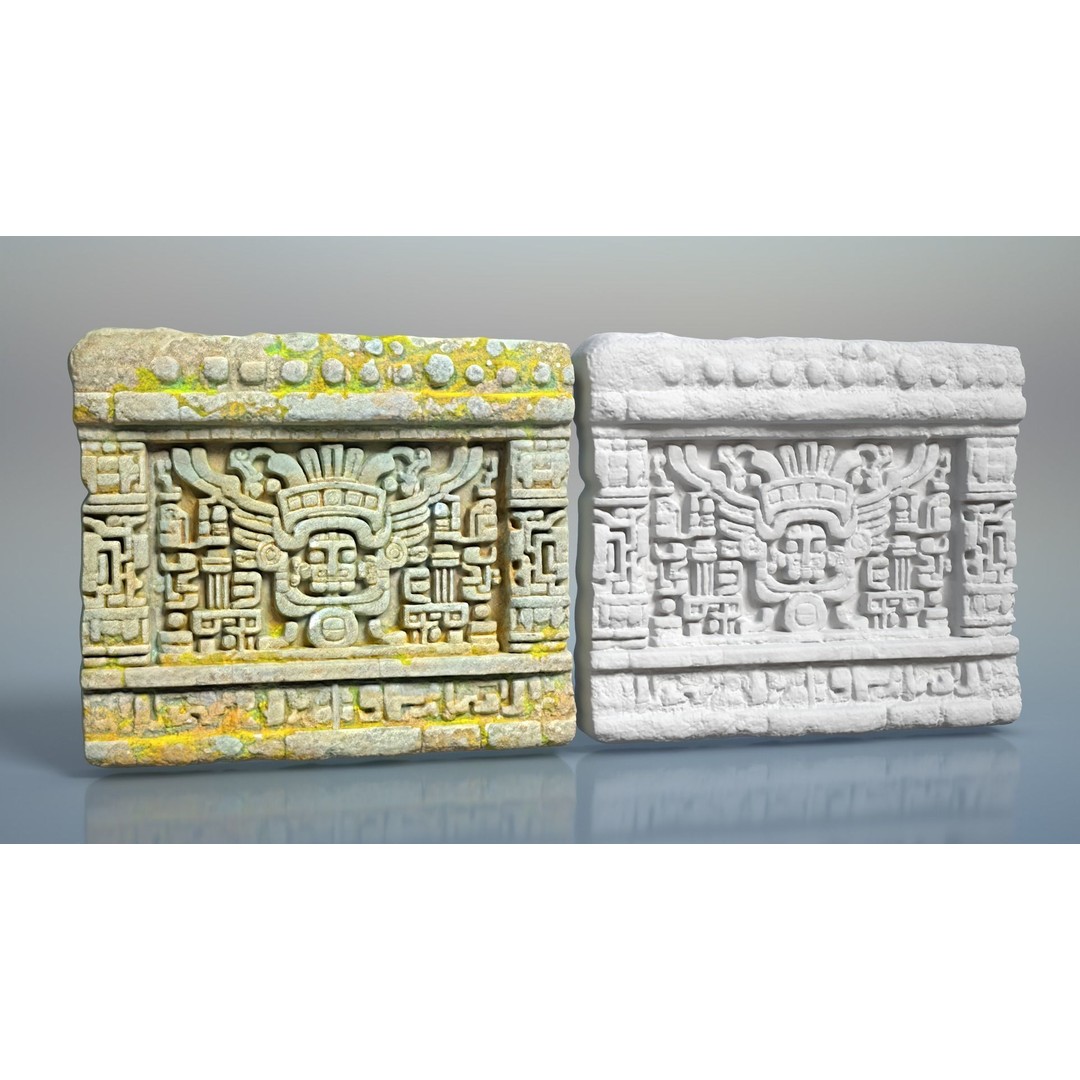 Mayan Temple Walls 3D Model – Low Poly Architectural Asset, FBX - View 6