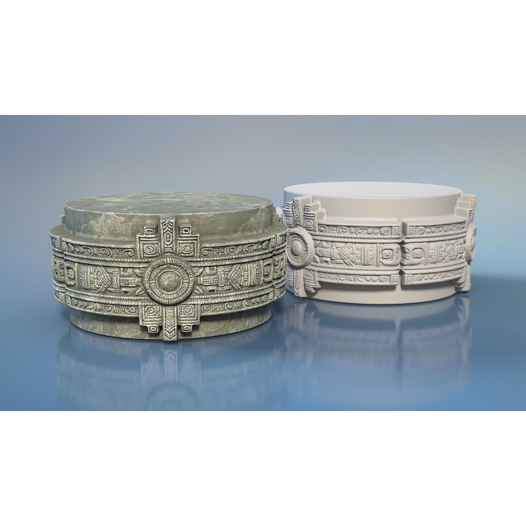 Mayan Pillar Temple 3D Model – Low Poly Modular Asset, FBX, Blender - View 24