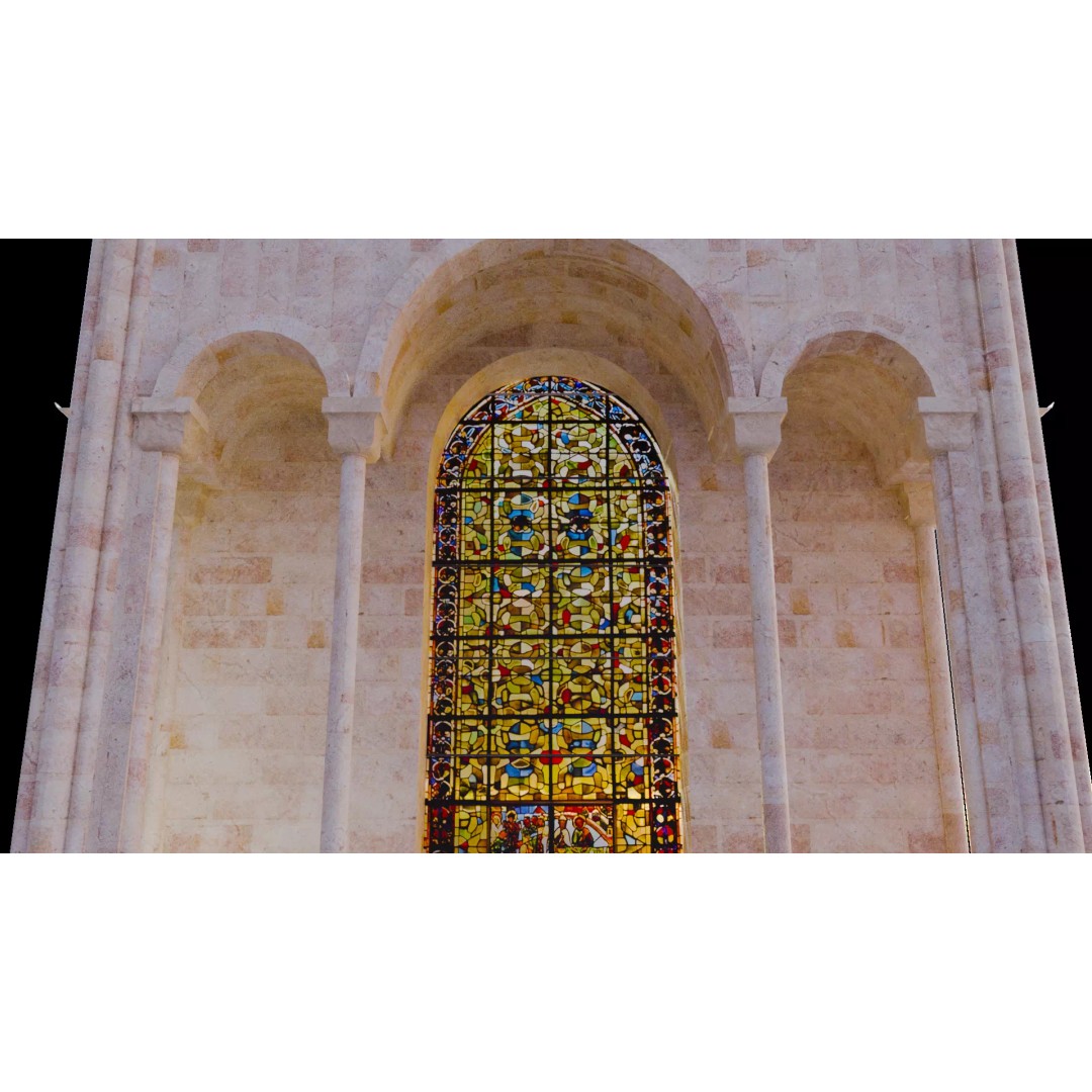 Romanesque Nave 3D Model – Low Poly Architectural Asset, FBX - View 8