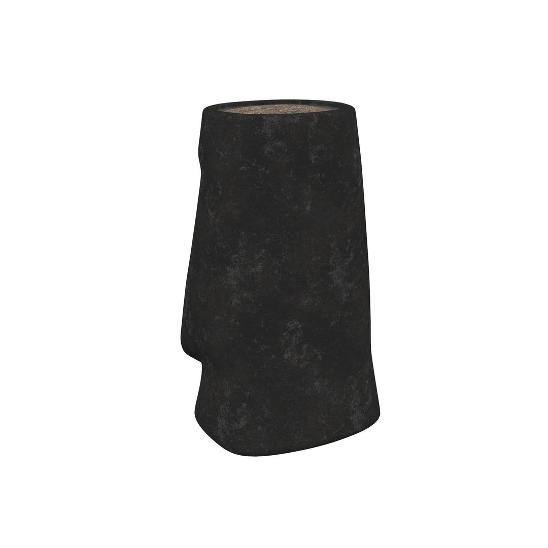 Moai Statue Planter 3D Model – PBR Textured Interior Asset, FBX - View 4