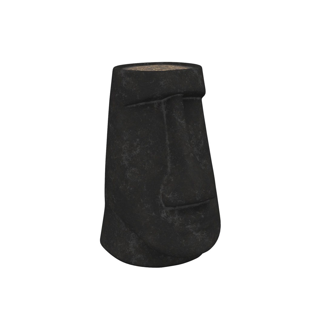 Moai Statue Planter 3D Model – PBR Textured Interior Asset, FBX - View 7