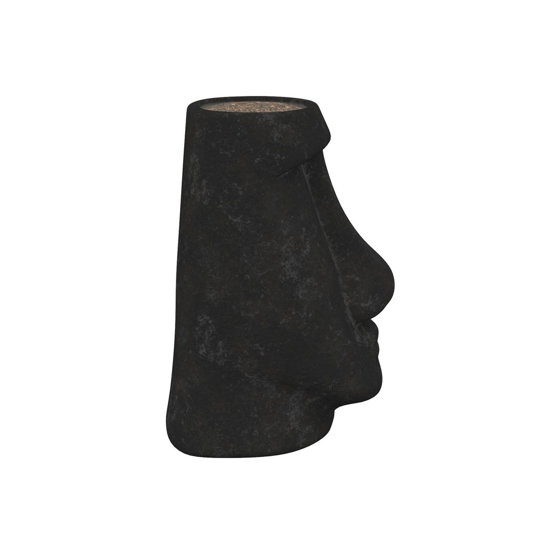 Moai Statue Planter 3D Model – PBR Textured Interior Asset, FBX - View 9