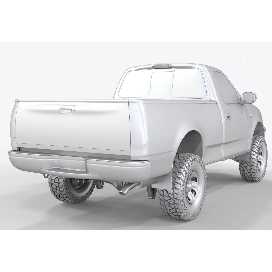 F-150 3D Model – High Poly Truck with Textures, FBX & Blender Formats