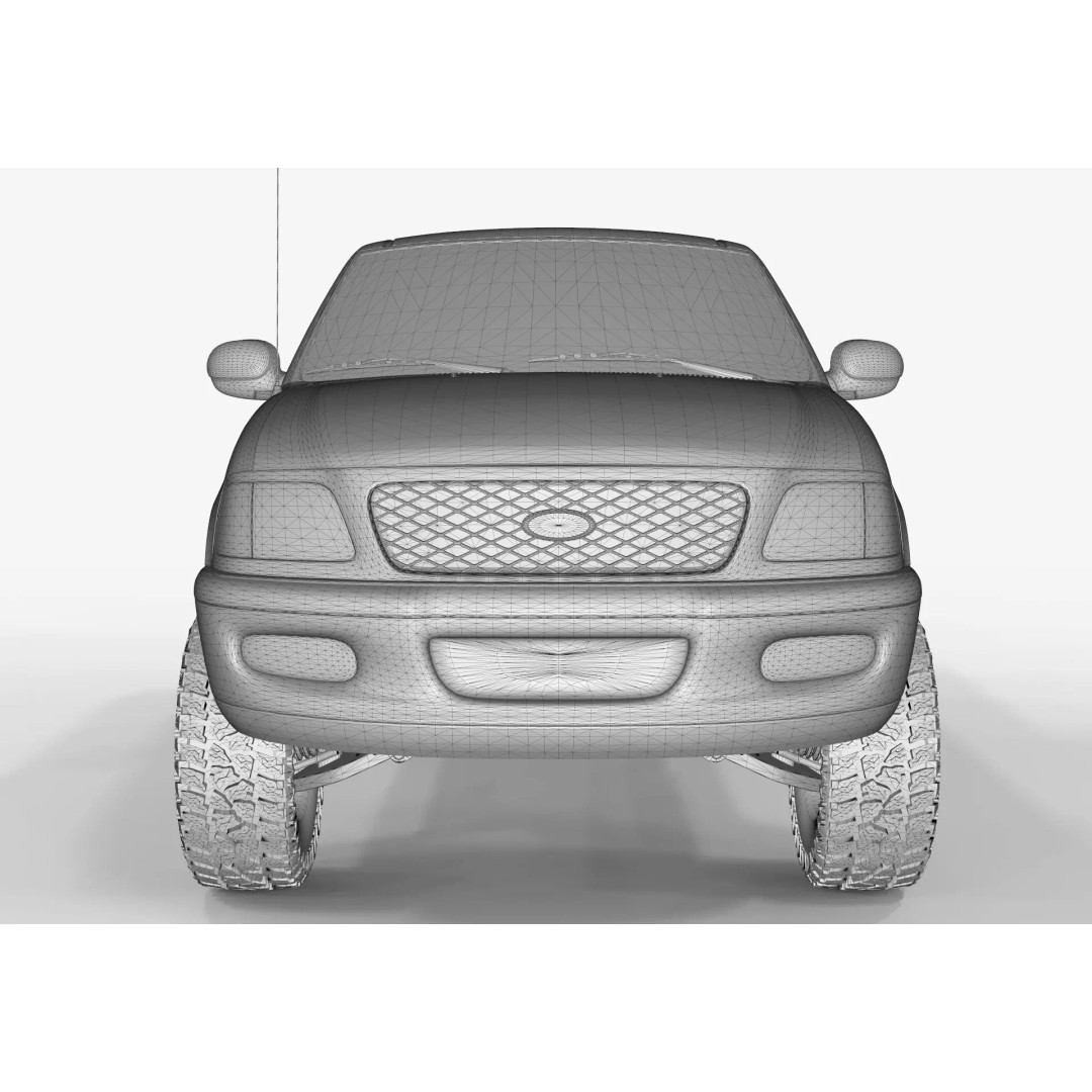 F-150 3D Model – High Poly Truck with Textures, FBX & Blender Formats - View 13