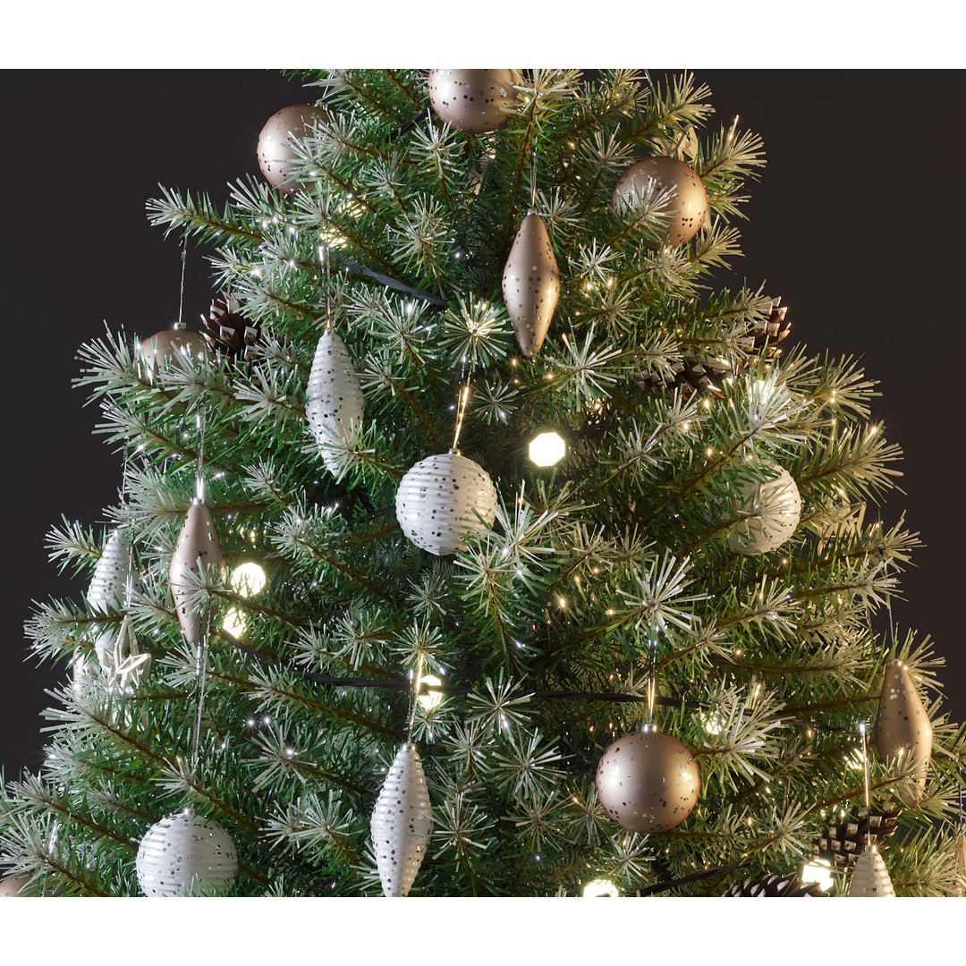 Christmas Tree 3D Model – High Poly Decoration Asset, OBJ & MAX - View 5