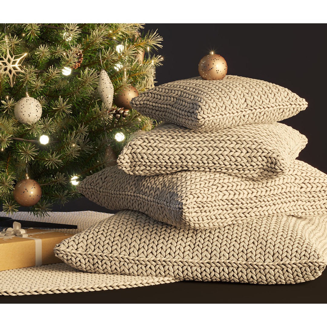 Christmas Tree 3D Model – High Poly Decoration Asset, OBJ & MAX - View 7