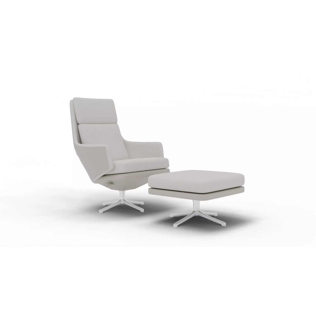 Grand Relax Ottoman Chair 3D Model – High-Quality PBR Asset, FBX - View 2