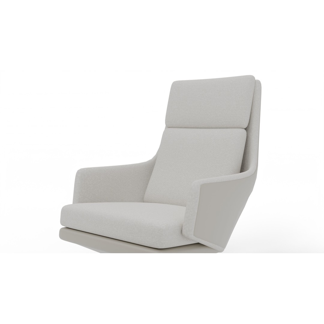 Grand Relax Ottoman Chair 3D Model – High-Quality PBR Asset, FBX - View 5