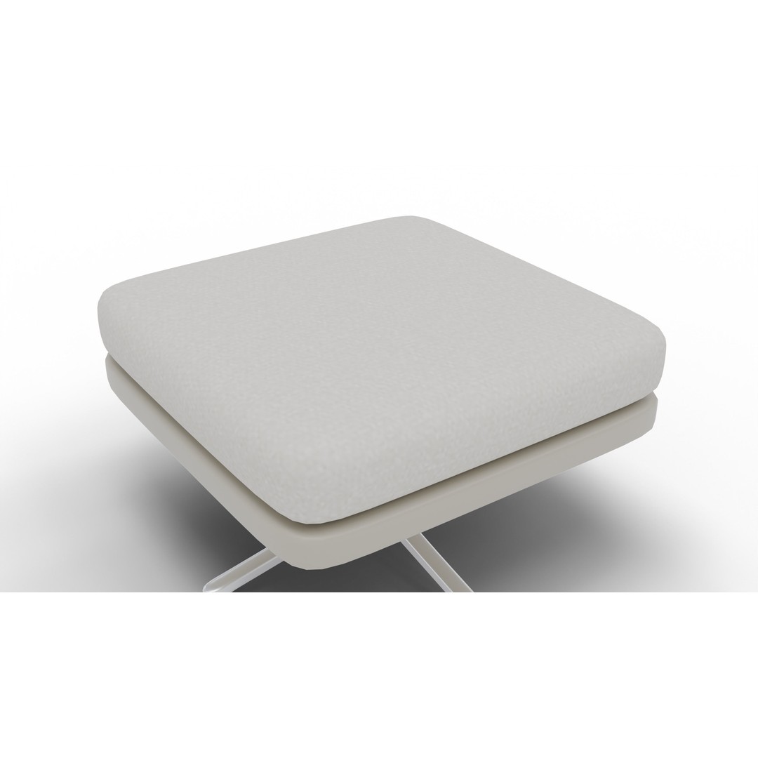 Grand Relax Ottoman Chair 3D Model – High-Quality PBR Asset, FBX - View 6