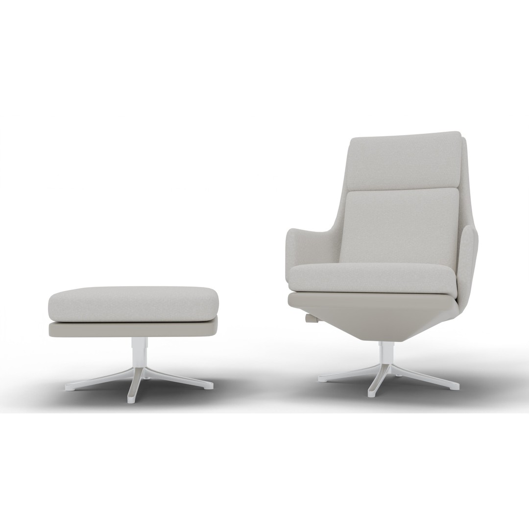 Grand Relax Ottoman Chair 3D Model – High-Quality PBR Asset, FBX - View 7