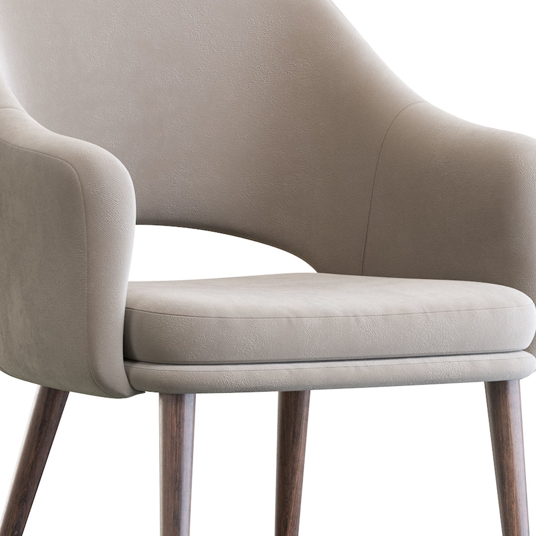 Magrib Chair 3D Model – Contemporary Design, PBR Textures, FBX - View 10