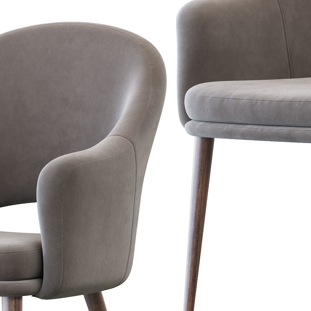 Magrib Chair 3D Model – Contemporary Design, PBR Textures, FBX - View 13