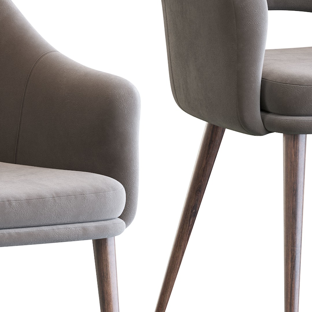 Magrib Chair 3D Model – Contemporary Design, PBR Textures, FBX - View 22