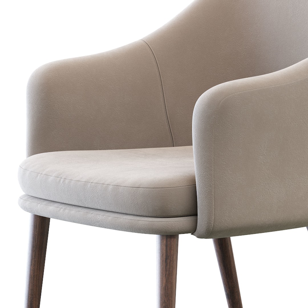 Magrib Chair 3D Model – Contemporary Design, PBR Textures, FBX - View 24