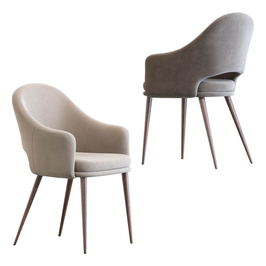 Magrib Chair 3D Model – Contemporary Design, PBR Textures, FBX - View 3