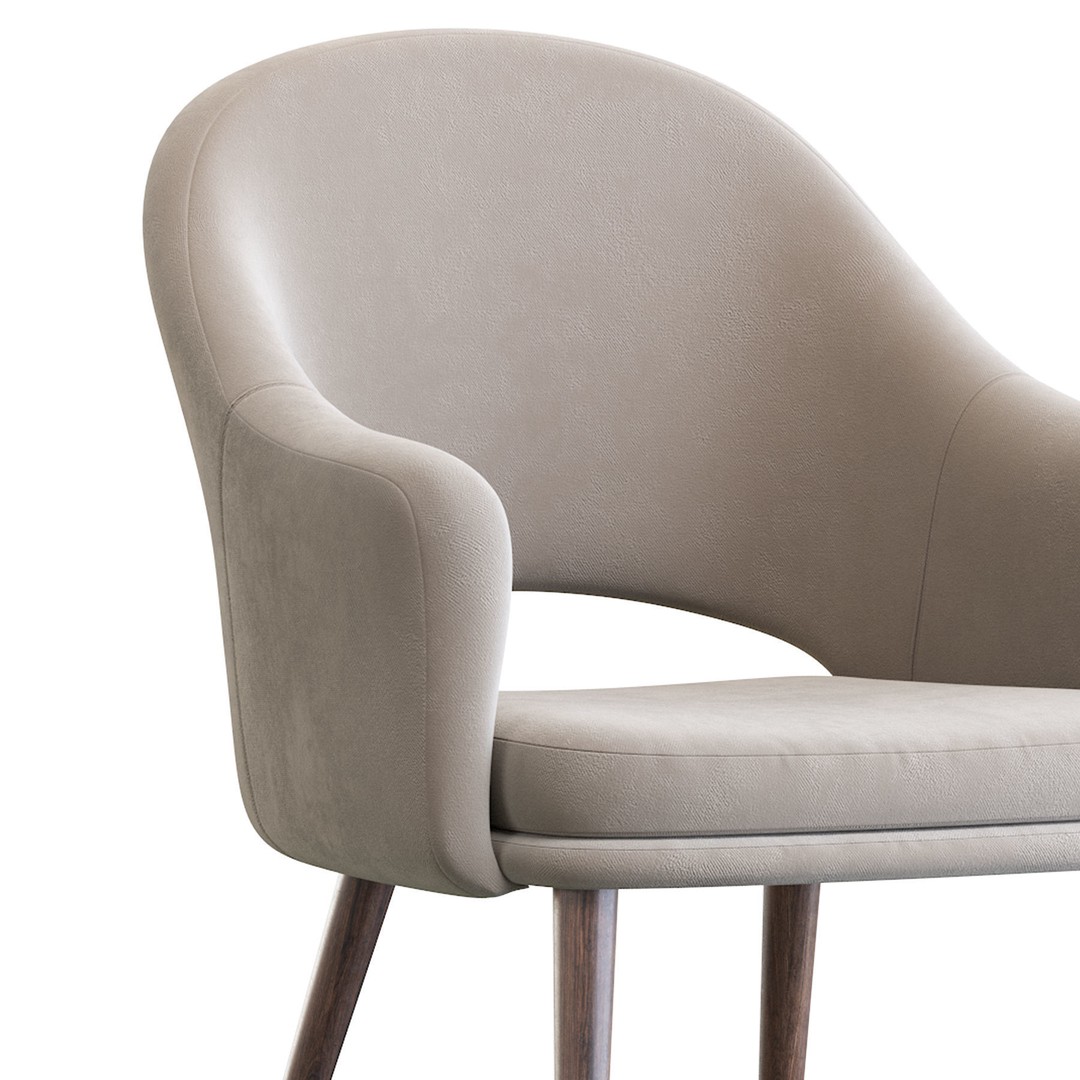 Magrib Chair 3D Model – Contemporary Design, PBR Textures, FBX - View 7