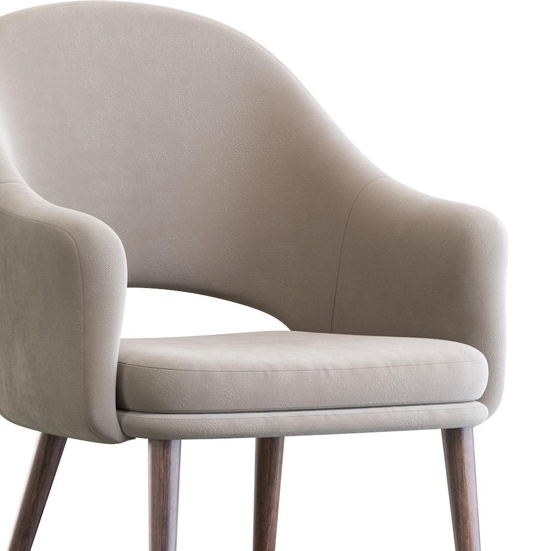 Magrib Chair 3D Model – Contemporary Design, PBR Textures, FBX - View 8