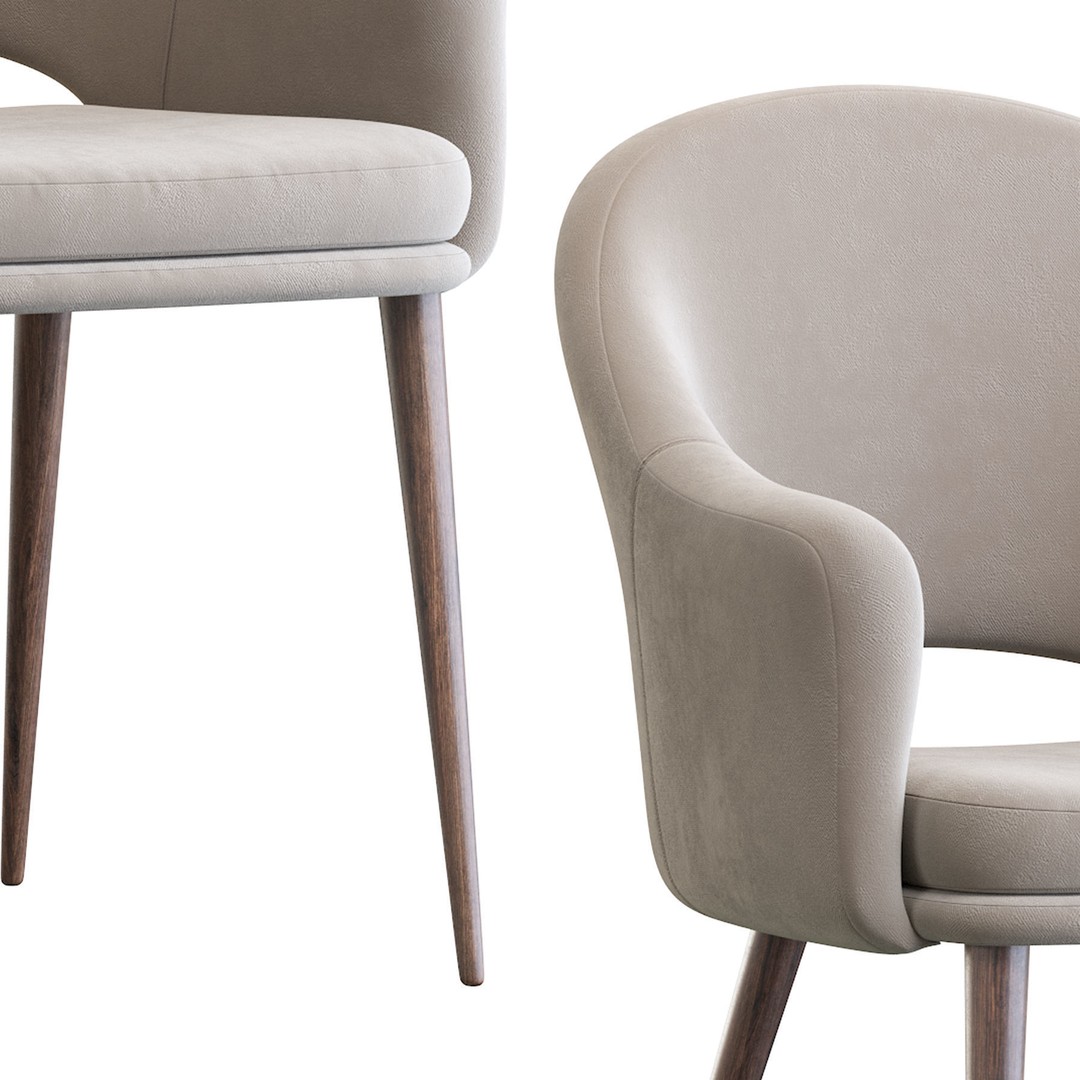 Magrib Chair 3D Model – Contemporary Design, PBR Textures, FBX - View 9