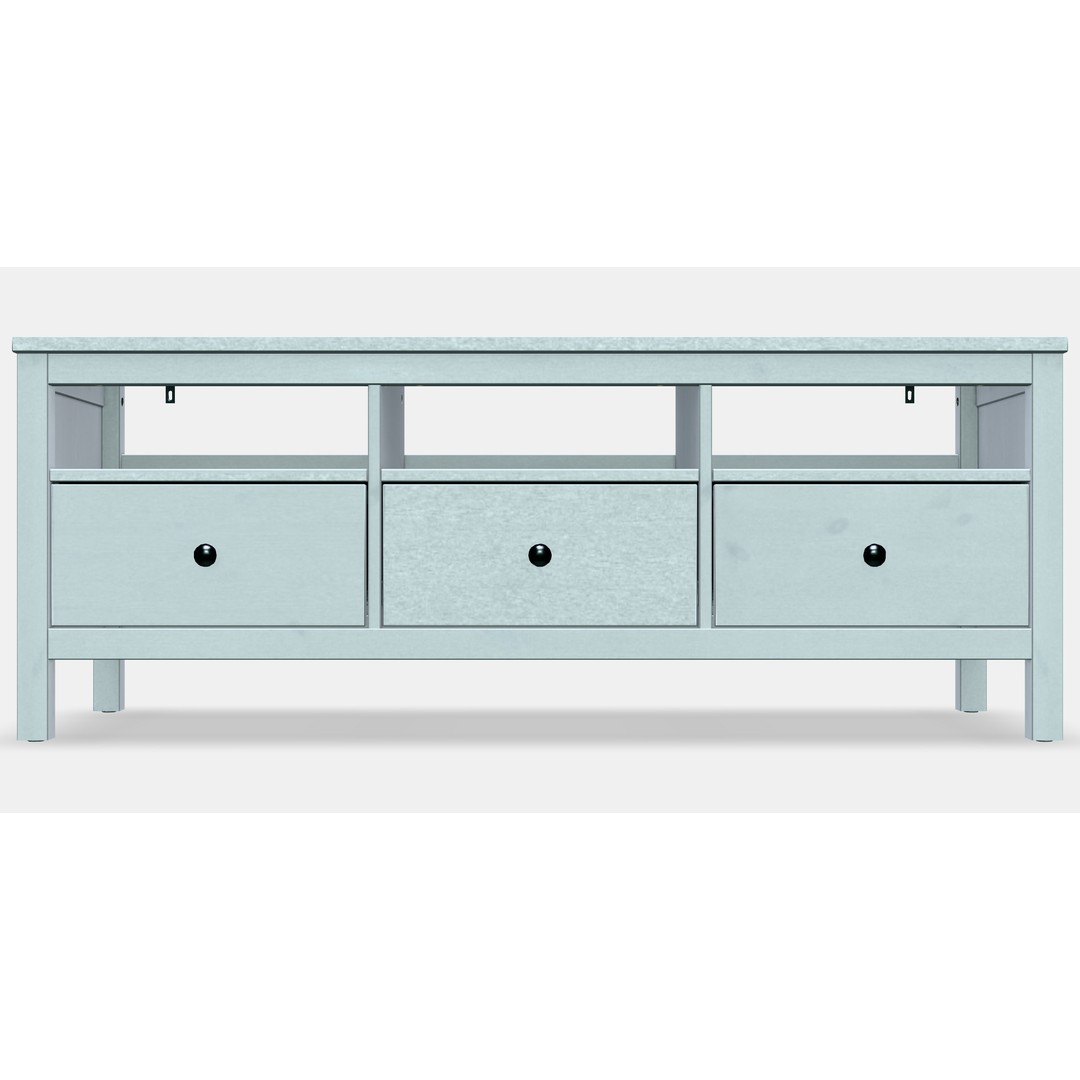 HEMNES TV Cabinet 3D Model – Scandinavian Design, Game-Ready, FBX - View 12