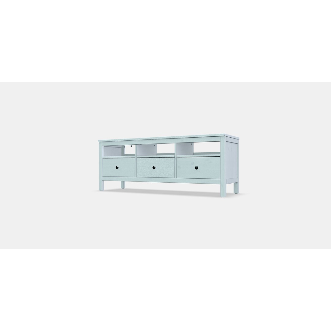 HEMNES TV Cabinet 3D Model – Scandinavian Design, Game-Ready, FBX - View 13