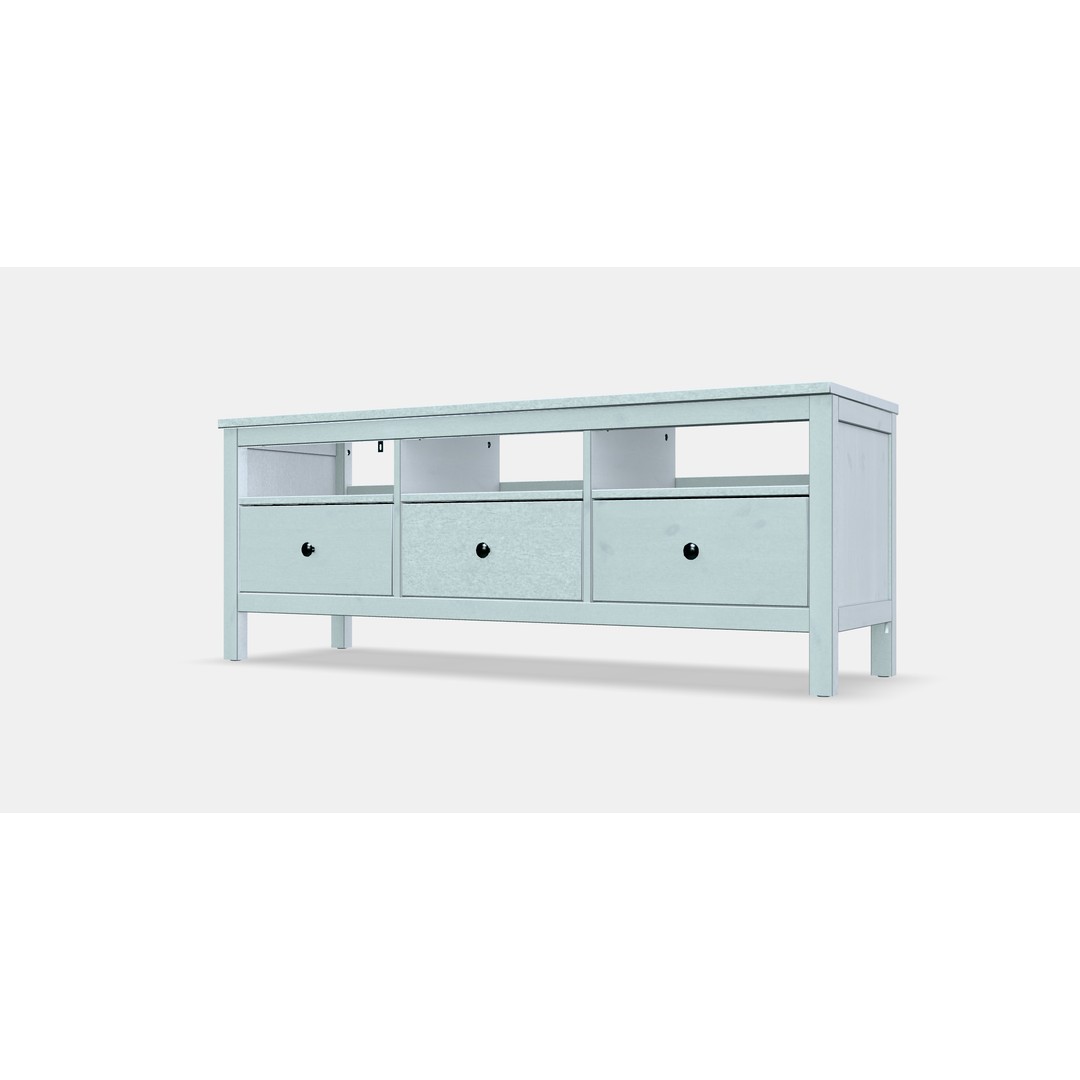HEMNES TV Cabinet 3D Model – Scandinavian Design, Game-Ready, FBX - View 14