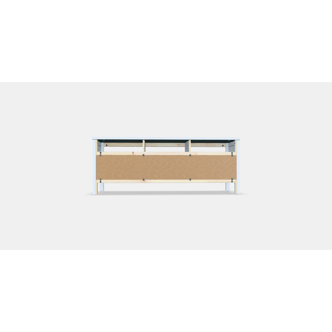 HEMNES TV Cabinet 3D Model – Scandinavian Design, Game-Ready, FBX - View 15