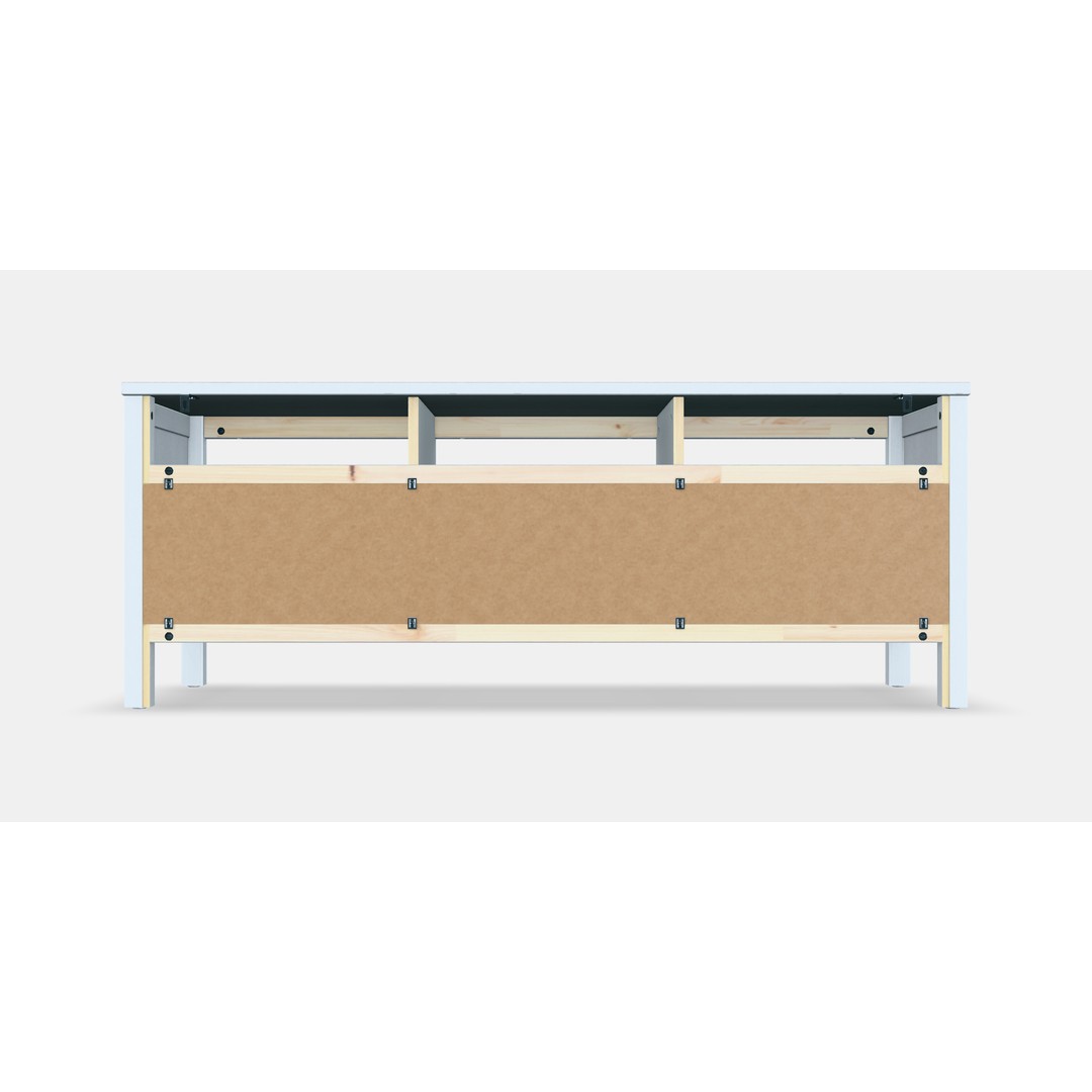 HEMNES TV Cabinet 3D Model – Scandinavian Design, Game-Ready, FBX - View 16