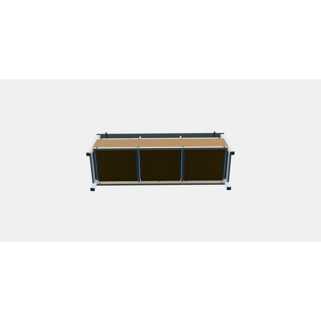 HEMNES TV Cabinet 3D Model – Scandinavian Design, Game-Ready, FBX - View 6