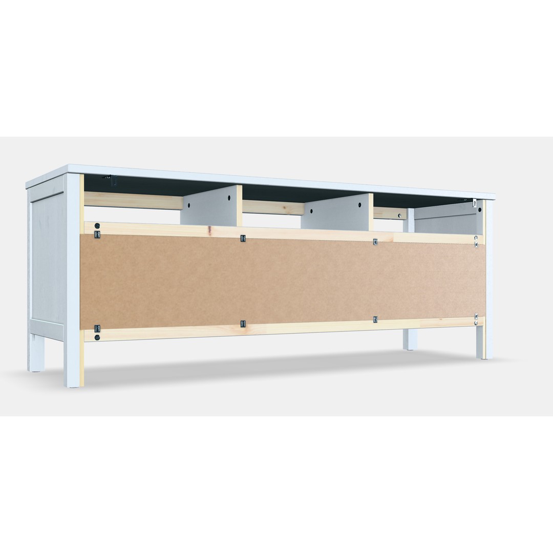 HEMNES TV Cabinet 3D Model – Scandinavian Design, Game-Ready, FBX - View 7