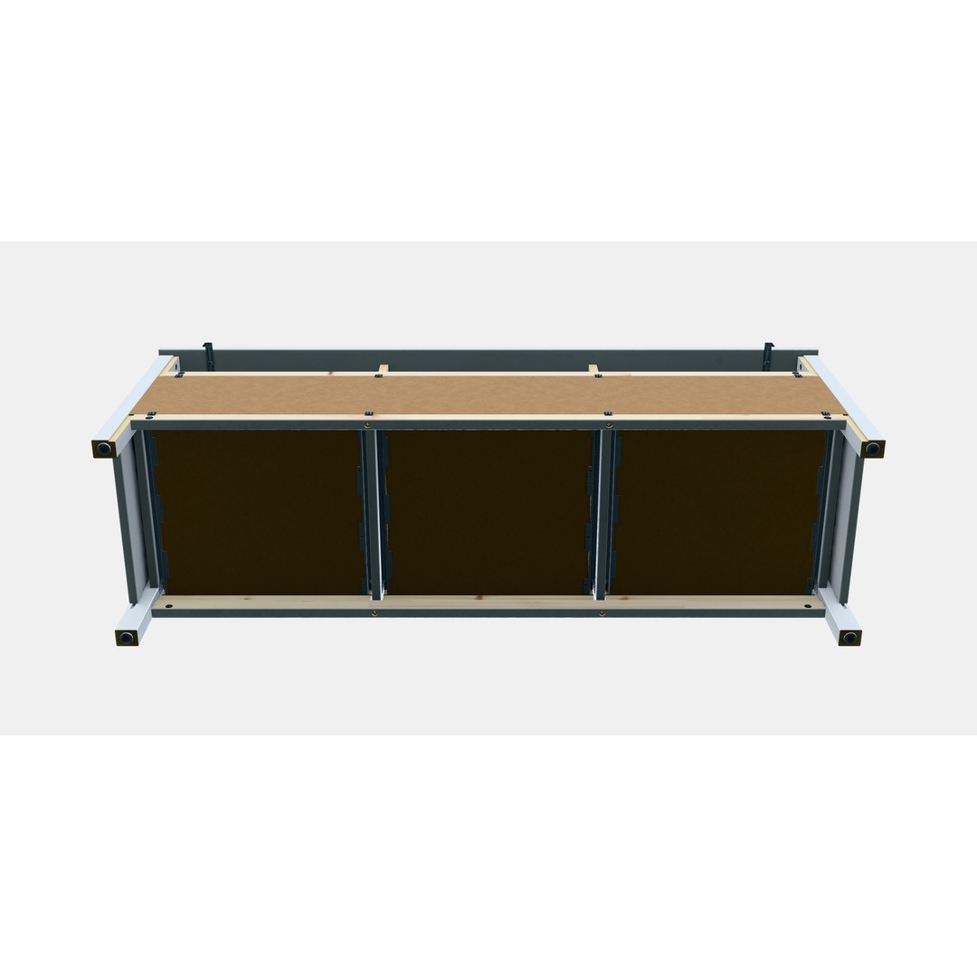 HEMNES TV Cabinet 3D Model – Scandinavian Design, Game-Ready, FBX - View 8