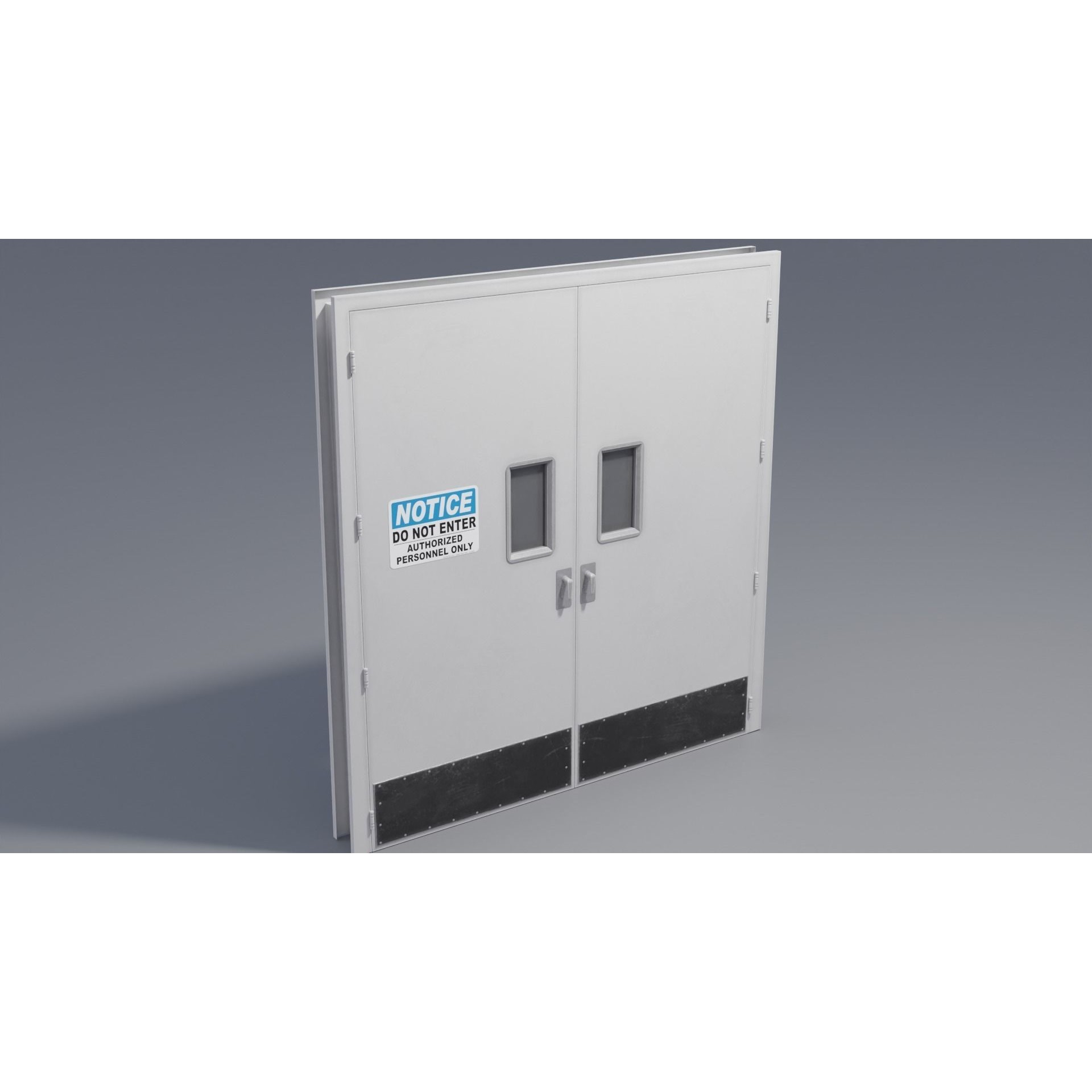 Industrial Doors - Low-Poly Game-Ready 3D Model - View 17