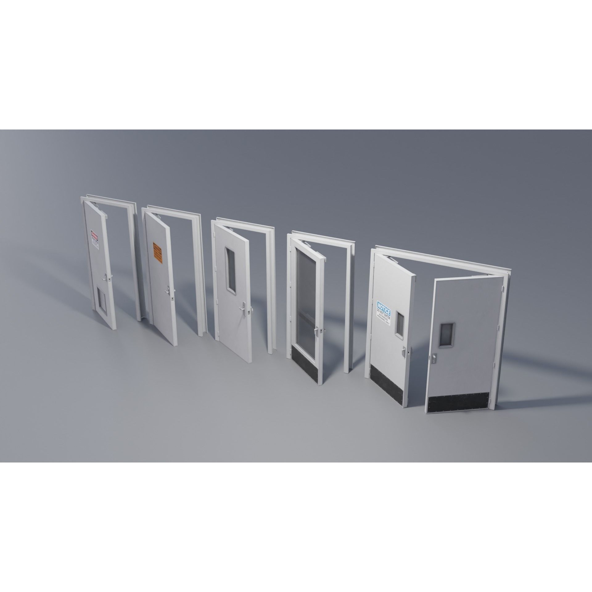 Industrial Doors - Low-Poly Game-Ready 3D Model - View 18