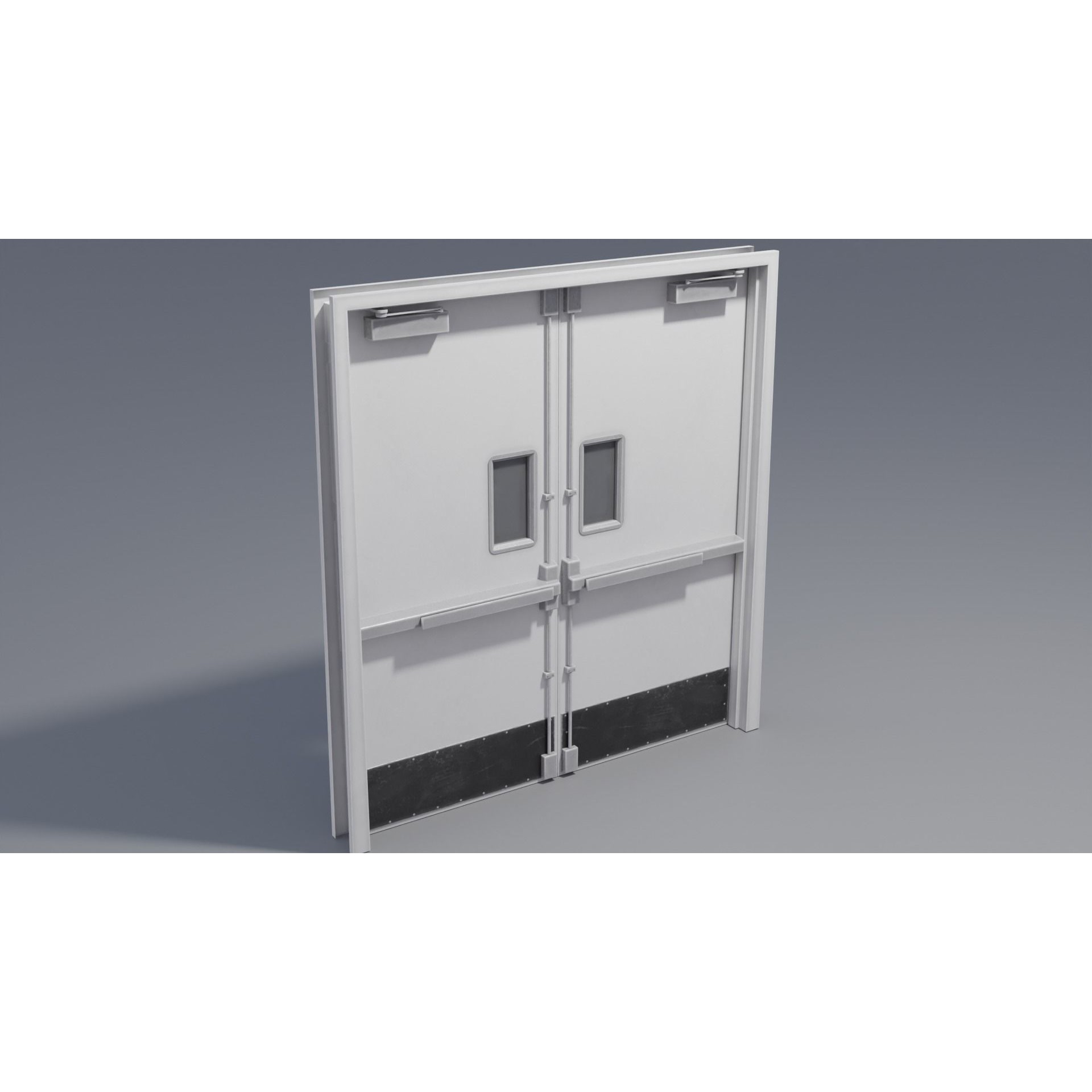 Industrial Doors - Low-Poly Game-Ready 3D Model - View 19