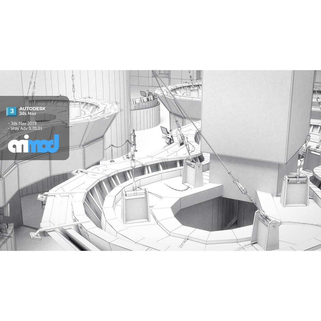 New York Stock Exchange 3D Model – High Poly Office Interior, FBX - View 9