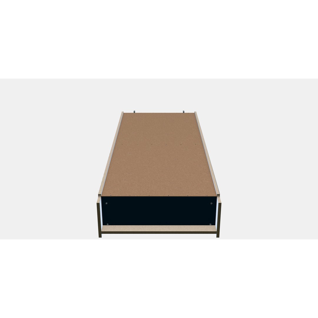 BILLY Bookshelf 3D Model – Modern Wooden Furniture, PBR Textures - View 8